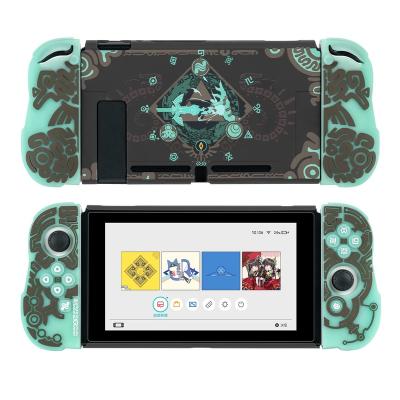 China Hot Selling Protective Case Zelda Lost Ruins Soft Luminous Silicone Protective Case For Nintendo Switch OLED Console Joy-Con Controller for sale