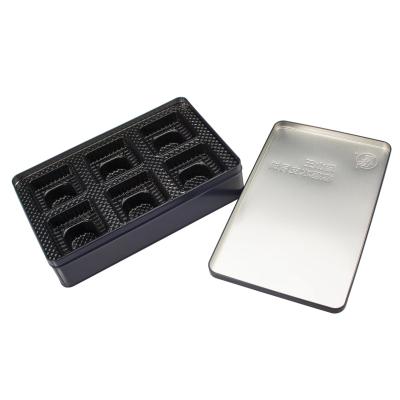 China Transparentes Fenster Tray Inside Book Shape Edelstahl-Tin Box For Tea Packagings zu verkaufen