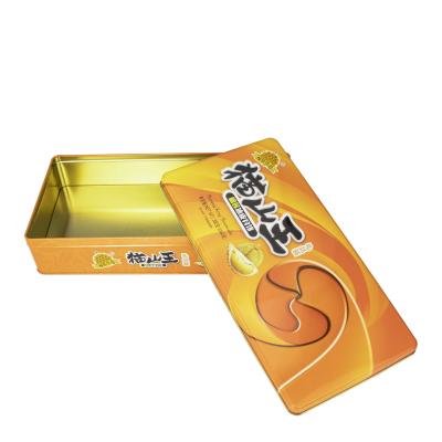 China Thin Raw Metal Tin Boxes Round Festival Empty Gift Square Cookies Money for sale