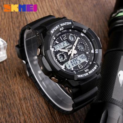 China New Arrival China Manufacturer-Supplier Day/Date Shipping Black Digital Sports Men Watch skmei 1060 for sale