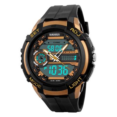 China Hot jam skmei tangan waterproof 5atm luxury digital men's brand sport alarm chronograph wristwatch OEM/ODM supplier for sale