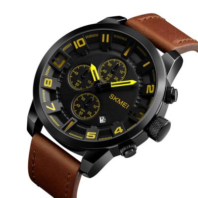 China NEW DIVER Relojes Skmei 1309 waterproof quartz analog block mens wristwatches tangan leather watch for hombre for sale