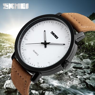 China Original skmei 1196 Brand Men Water Resistant Quartz Leather Watch Luxury Japan movt Analog Watches Stylish Relogio Masculino for sale