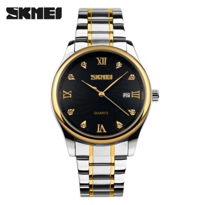 China Skmei 9101 Hombre Water Resistant Skmei 9101 Diamond Scale Japan Jam Tangan Original Luxury Men Quartz Analog Watch Watch for sale