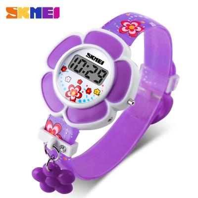 China New Design Creative Cute Children's Day/Date Band Wrist Watch From Skmei Factory for sale