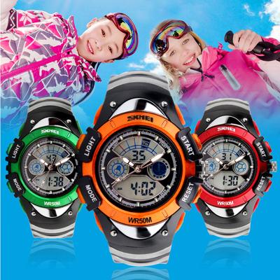 China Wholesale SKMEI Alarm Factory Digital Sports Watches For Kids Customize Brand 5ATM Digital Wristwatches for sale