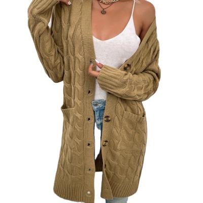 China Autumn Anti-wrinkle Women Winter Long Knitted Sweaters Ladies Oversize Neck Cashmere Coat Cardigan Plus Size Sweaters for sale