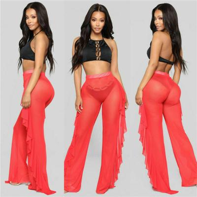 China Anti-Wrinkle Women's Clothing Women's Long Pants Fashionable Street Trends Bell Pants Ladies Soft for sale