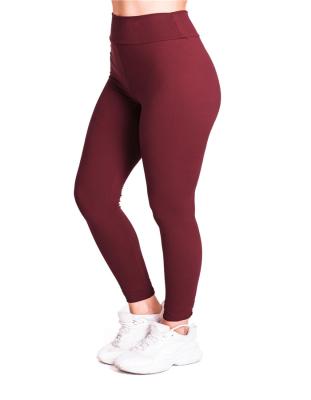 China Antibacterial Breathable Custom Women High Elastic Yoga Pants Tights Sports Solid Color Quick Dry Gaiters for sale