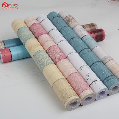 China Easy Install New Designs Decorative Waterproof Self Adhesive PVC Flooring Wallpaper For Bathrooms for sale