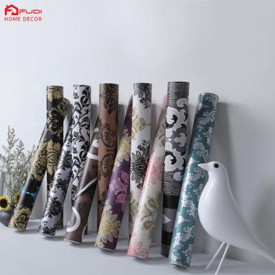 China Best Quality Self Adhesive Wallpaper Roses Flowers For Home Decor 3d PVC Wallpaper for sale