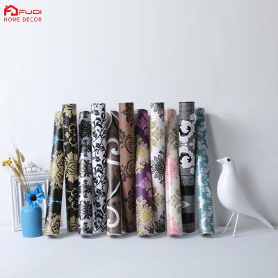 China Moistureprooof Home Wallpaper 3D Metal Glitter Waterproof Wallpaper Expanded Screen Printed PVC Metallic Wallpaper for sale