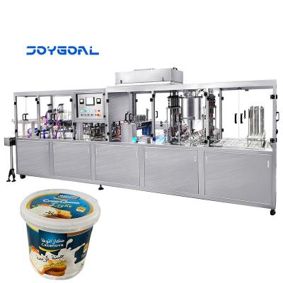 China High Speed ​​Automatic Communion Cup Food Paper Filling and Sealing Machine for Drinks Water Yogurt Juice Sauce Jam Honey for sale