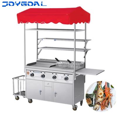 China Dads Bike Street Food Truck Fried Chicken Food Vending Cart Mobile Grill Commercial Snack Push Candy Cart Wedding Wedding for sale