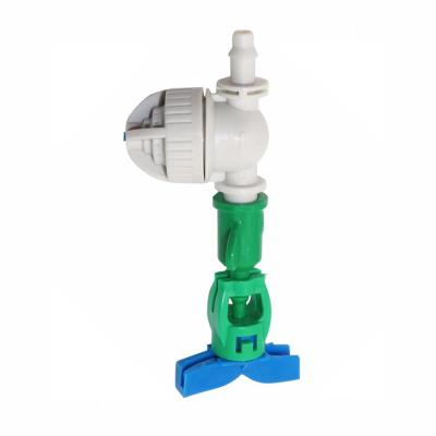 China Easily Install 360 Degree Rotating Atomization Micro Garden Lawn Sprinkler Head Irrigation Sprinkler Kits for sale