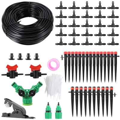 China Garden Garden Watering System 10 15 20 25M Adjustable Self Automatic Drip Irrigation Kit for sale