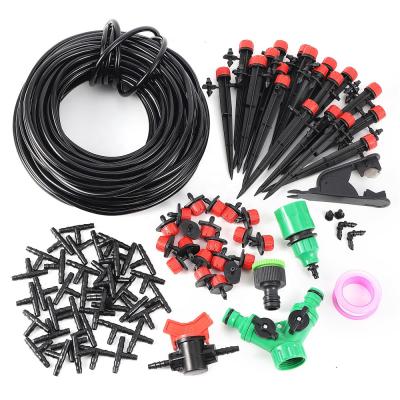 China 5m~25m 8 Holes 5m~25m DIY Adjustable Drip Irrigation System Adjustable Flow Device Garden Plant Automatic Watering Kit for sale