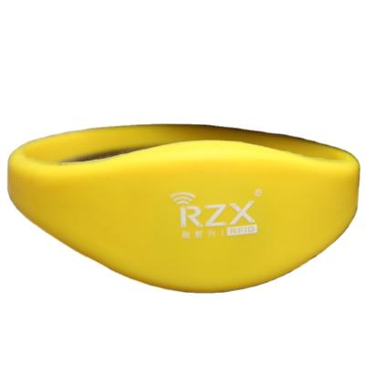 China 13.56 MHz Waterproof / Waterproof Silicone Wristband RFID Wristband NFC Wristband ISO 14443A ISO 14443A for sale