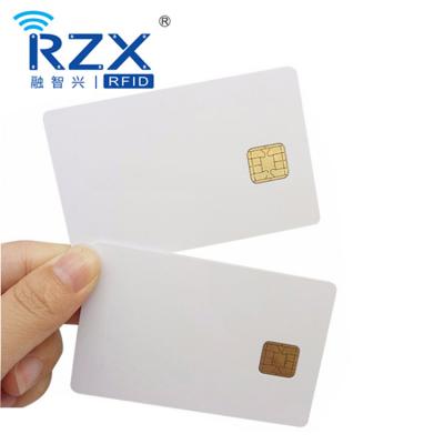 China Credit Card Size Blank SLE4442/FM4442 Smart Card PVC Contact IC Waterproof / Waterproof Card for sale