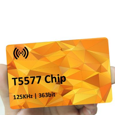 China Waterproof / blank pvc rfid business cards 125Khz printable waterproof personalized print glossy white rfid card t5577 for sale