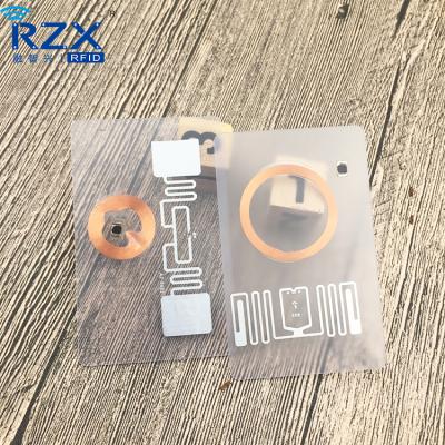 China Waterproof / Waterproof RFID Hybrid Dual Frequency Printable Blank TK4100+ H3 Card for sale