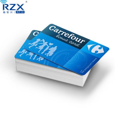 China PVC CR80 Customized Printable PVC Card Membership Gift Certificate With Barcode Printing for sale