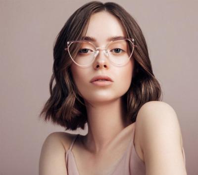 China 2023 Fashionable Wholesale Custom Optical Frame Vintage Eyeglasses Eyewear Glass Metal Optical Frames For Women for sale