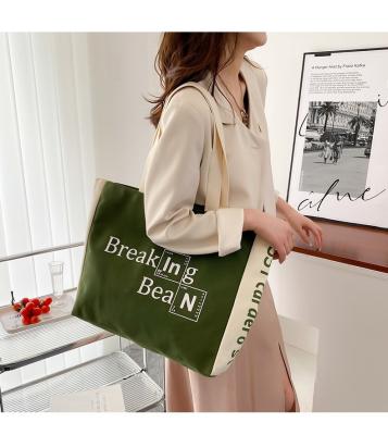 China Other Portable Simple Cotton Canvas Girl Shopping Or Outdoor Single Shoulder Bags Best Price for sale