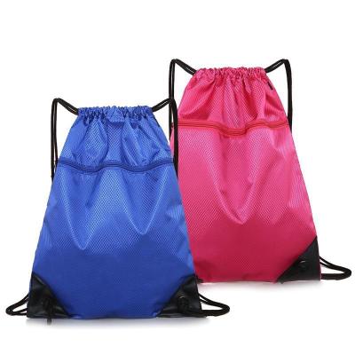 China NO Drawstring Bags Custom Cheap Gym Sports Polyester Drawstring Backpack Bag for sale