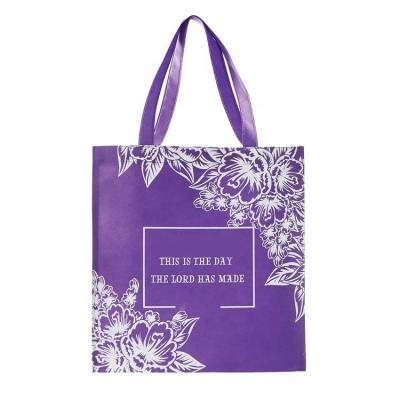 China Eco Friendly Recyclable Non Woven Foldable Shopping Handled Tote Bags With Logo Custom Cheap Design PP Bags for sale