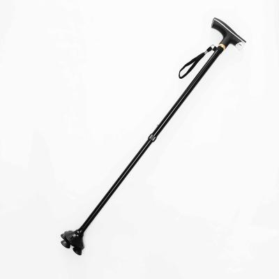 China Multifunctional Telescopic Aluminum Walking Stick With Led Trekking Tent Lightweight Ultralight Aluminum Camping With Pole Travel for sale