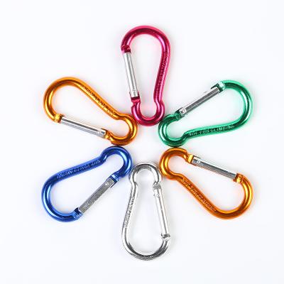 China General Industry Customized Logo Color Gourd Shape Snap Hook Clip Small Aluminum Alloy Carabiner Hook for sale