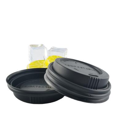 China Non Spill High Quality Cheap Price Fast Delivery Biodegradable PE Plastic Cup Lid for sale