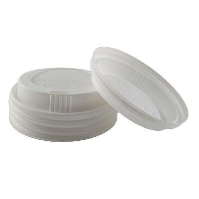 China Non Spill Inexpensive High Quality Biodegradable PE Cups Plastic Coffee Travel Hot Lids for sale