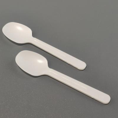 China Factory Direct Selling Eco Friendly Biodegradable Biodegradable Cutlery Set Disposable PLA Plastic Soup Spoon for sale