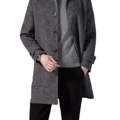 China Men's Long Casual Breathable Fur Coats For Men Overcoat Winter Mens Wool Cashmere Overcoat Coat Blazer for sale