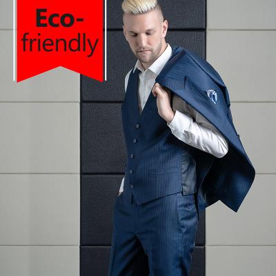 China Anti-Wrinkle Eco-Friendly Top Grade Men Suits 3 Pieces 100%Virg Wool Formal Man Suit Tuxedos Party Wedding Blazers Pants Invests For Men for sale