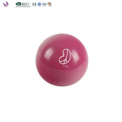 China Environmental eco-friendly PVC& 4lbs Sand 5.4 Inches Soft Hand Exercise Weight Balls for sale