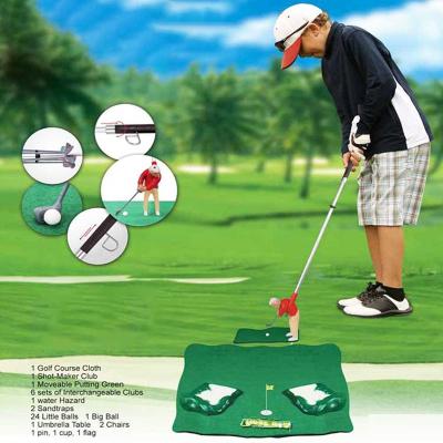 China Mini Golf Professional Practice Set Plastic Children's Toy Golf Club Practice Ball Sports Indoor Games Golf Training for sale