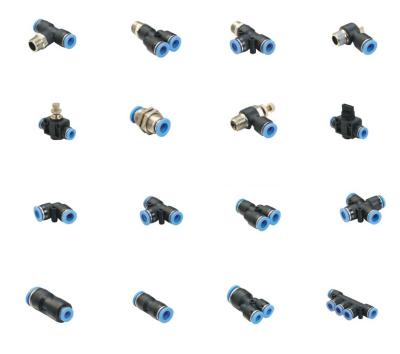 China Trusses PG Union Plastic Tube Pneumatic Fittings Fitting Straight for sale