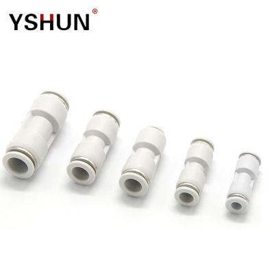 China Factory YSHUN Straight Male PU Union Pneumatic Fittings Embed Tube Fittings for sale