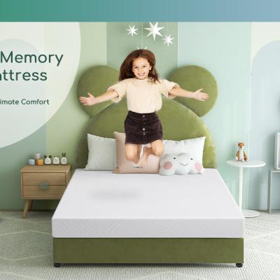 China High Quality Foldable Low Profile Airdown Twin 6 Inch Memory Foam Mattress For Kids, Green Tea Gel Medium Firm Mattress In A Box For Bassinet for sale