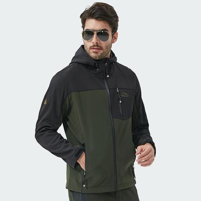 China Men's Breathable Outdoor Waterproof Shell Wool Jacket Tactical Hidden Hooded Molle Jacket for sale