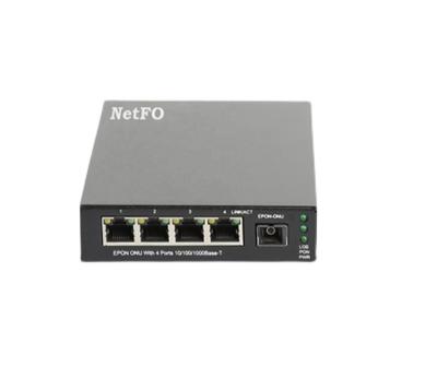 China FTTX FTTH PON ONU 4 GE/1000M ports with iron shell for security control system for sale