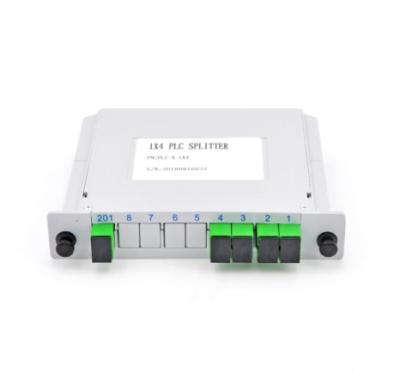 China 1x4 SC/APC Cassette Board Inserting PLC Splitter Module 1:4 Ports Fiber Optic PLC Splitter SC/APC PLC-C-05 for sale