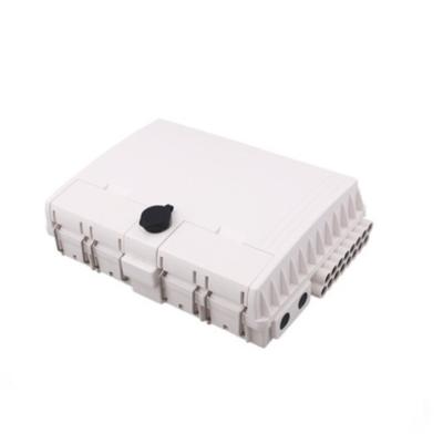 China FTTX FTTH 16 16 Cores Fiber Optic Terminal Box Left Indoor Outdoor 16 Cores Fiber Optic Splitter Box With Double Insurance Loop for sale