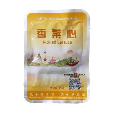 China Small Preserved Cheap Packing Pickled Lettuce Snacks Vegetables Fast Food 15G for sale