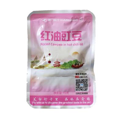 China High Quality 15G Vegetable PRESERVED Pickles Oil Small Red Sour Cowpea Packing for sale