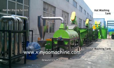 China PET Bottle Crushing Washing Drying line in 1000kg/hr for sale