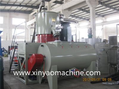 China Horizontal Hot & Cold Plastic Mixing Machine PVC powder mixing unit for sale